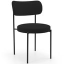 Ver imagem 6 de Kit 02 Cadeiras Estofadas para Sala de Jantar Louise L02 Suede Preto - Lyam Decor