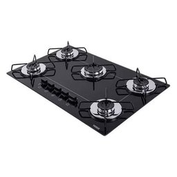 Cooktop Tedge 5 Bocas Ultra Chama Preto 127v/220v - 2