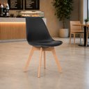 Ver mais imagens de Mesa Cozinha e Refeitório 180cm x 90cm Pés Metal com 6 Cadeiras Siena Pés Madeira Casa Lar