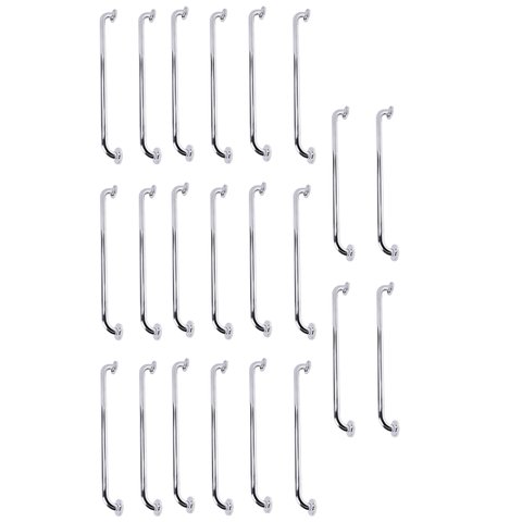 Alça de Apoio Inox 70cm Barra Kit 22 Unidades Acessibilidade Idoso Gestante Banheiro Anti Queda Supo