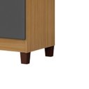 Ver imagem 6 de Guarda Roupa Casal Espelho 6p 2g Moden 150 Cm Carvalho Am Grafite Incp