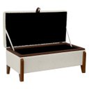 Ver imagem 7 de Banqueta Decorativa Puff Baú Organizado Bali 90 Cm Bouclé:bege Claro