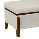 Ver imagem 6 de Banqueta Decorativa Puff Baú Organizado Bali 90 Cm Bouclé:bege Claro