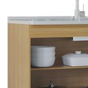 Ver imagem 5 de Balcão de Cozinha com Pia 120cm Classic Damasco/Off Z46 - Mpozenato