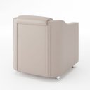 Ver imagem 3 de Poltrona para Consultório, Recepção e Sala de Espera Bege Slk Decor