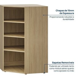 Módulo de Canto Oblíquo 120 Frame CabeCasa MadeiraMadeira - 6