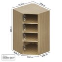 Ver imagem 4 de Módulo de Canto Oblíquo 120 Frame CabeCasa MadeiraOriginals