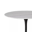 Ver imagem 4 de Mesa de Jantar Tulipa Saarinen Redonda 130 Cm Mármore Branco Extra Cor Preto