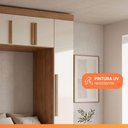 Ver imagem 7 de Guarda Roupa Modulado Solteiro Madrid 6 Portas de Bater MDP Madeirado-Off White Maxel Móveis
