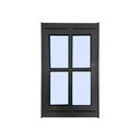 Ver imagem 2 de Vitro Pivotante Quadriculado Preto 100x40 Linha 25