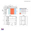 Ver imagem 4 de Guarda Roupa de Canto Modulado Casal Freijo Off White Batrol Freijo com Off White