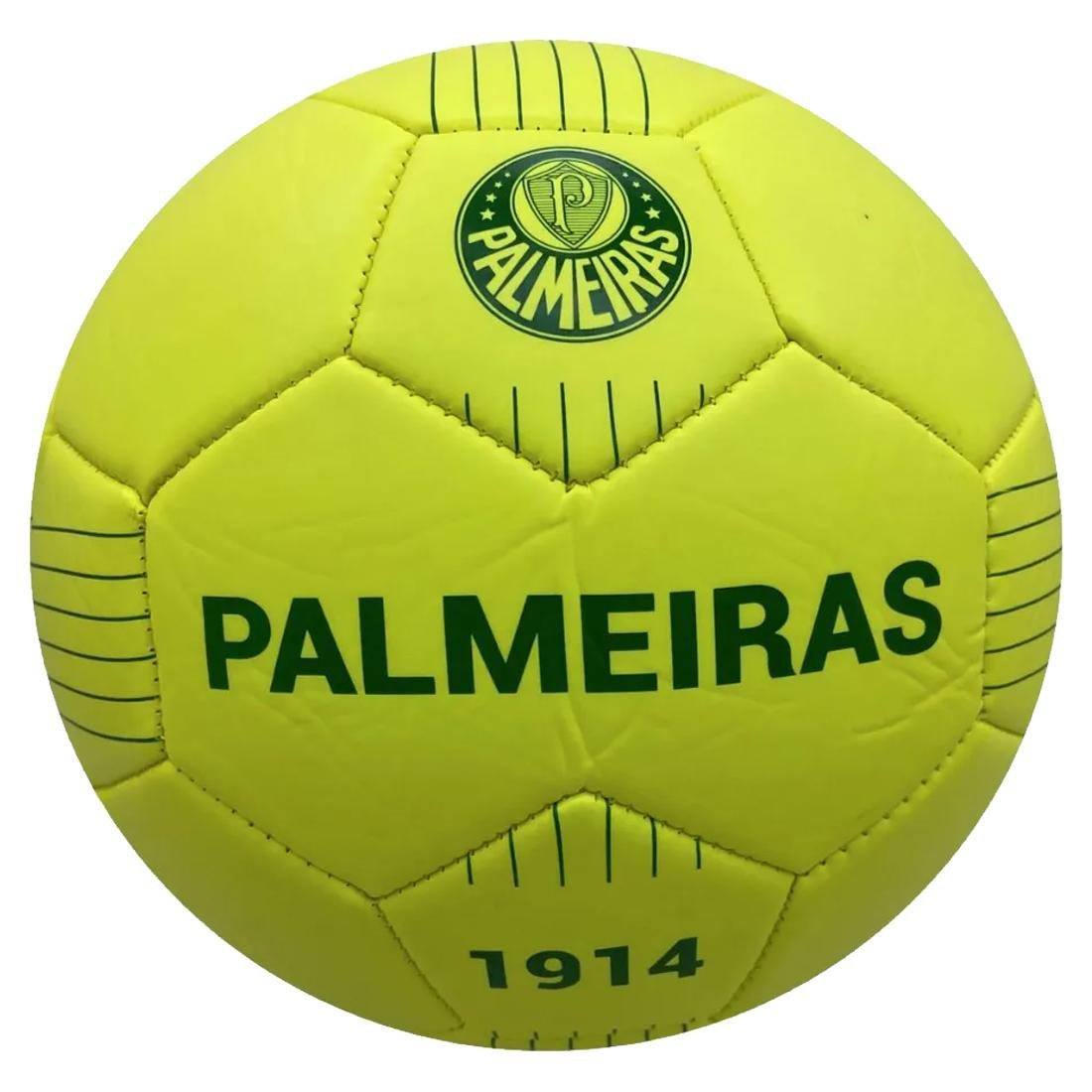 Luminária Bola de Futebol Verde e Amarela