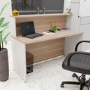 Ver imagem 3 de Balcão Atendimento Recepção Consultório 1400x600 Netmobil - Dubai/branco
