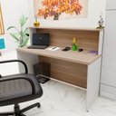 Ver imagem 2 de Balcão Atendimento Recepção Consultório 1400x600 Netmobil - Dubai/branco