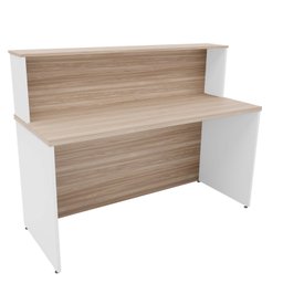 Balcão Atendimento Recepção Consultório 1400x600 Netmobil - Dubai/branco - 5