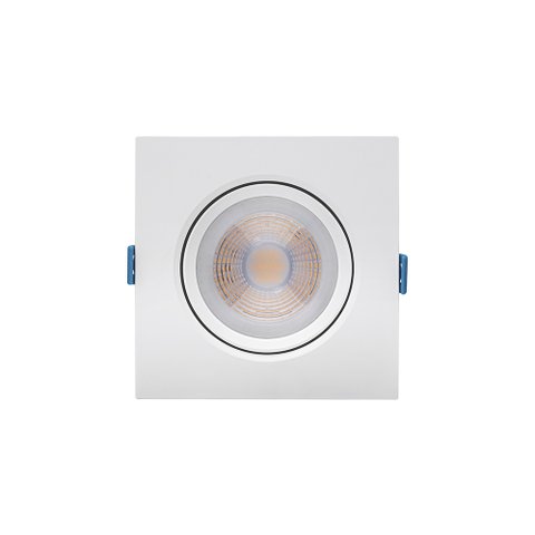 Spot de Led Embutir Stella Easy Par 20 Quadrado 7w Bivolt Branco 3000k Luz Amarela