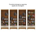 Ver imagem 5 de Armário Multiuso 100% MDF 2 Portas 1 Gaveta Smart Espresso Móveis Bege/Cinamomo/Off White