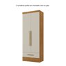 Armário Multiuso 100% MDF 2 Portas 1 Gaveta Smart Espresso Móveis - 6