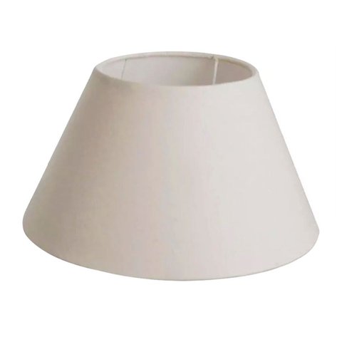 Cupula Abajur Luminária Cônica 16x25x10cm Tecido Algodão Soquete Importado Ref 18
