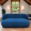 Ver imagem 2 de Sofá Nimbus 180cm Orgânico Luxo Sala Recepção 3 Lugares Linho