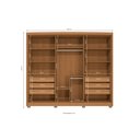 Ver imagem 3 de Guarda Roupa Casal Kappesberg 6 Portas 6 Gavetas Cb03n566 Cor Canela