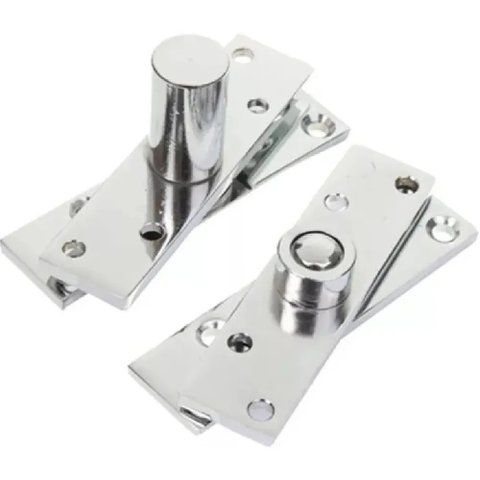 Dobradiça aço inox para porta pivotante até 150kg