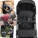 Ver imagem 4 de CARRINHO MASCOTE MELANGE + BEBÊ CONFORTO PRETO WHOOP - KIDDO