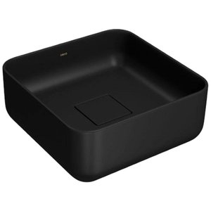 Cuba de Apoio Deca Quadrada Ébano Fosco 30cm