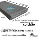 Ver imagem 2 de Capa Colchão Solteiro Impermeável Hospitalar com Zíper - Cinza 78x188x18cm