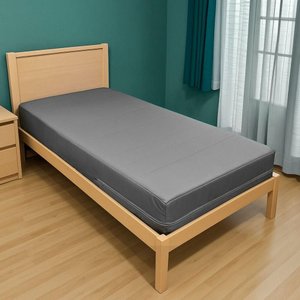 Capa Colchão Solteiro Impermeável Hospitalar com Zíper - Cinza 78x188x18cm