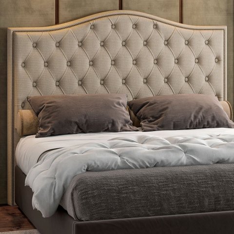 Cabeceira para Cama Box Queen 168cm Diesis Linho Bege - Sallar Home