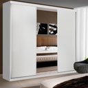 Ver imagem 1 de Guarda Roupa Casal 3 Portas de Correr e 3 Espelhos Evidence Minastex