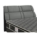 Ver imagem 1 de Painel de Cama Box Estofada King Imperador Suede Cinza/negro - Simbal