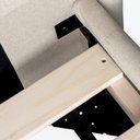Ver imagem 6 de Cama Queen Emaya com Cabeceira Estofada Aveludado 218cm x 180cm Bege Casavee