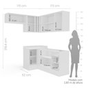 Ver imagem 3 de Cozinha 5 Peças com Rodapé Pérola Yescasa