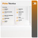 Ver imagem 3 de Colchão Viúvo Espuma D20 Querubin 128x188x12 Dupla Face Liso