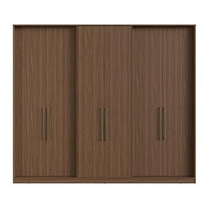 Roupeiro Herval Ph 1720 Cor Nogueira Com Espelho:Marrom