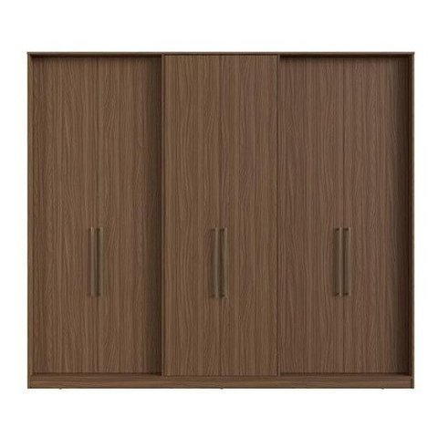 Roupeiro Herval Ph 1720 Cor Nogueira Com Espelho:Marrom