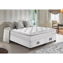 Ver imagem 1 de Cama Box + Colchão King 193x203 Molas Ensacadas Cama inBox Confort Snow Branco