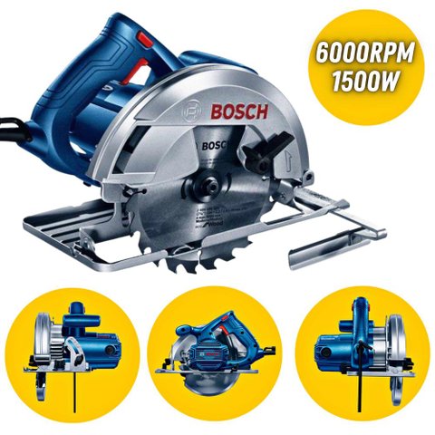 Serra Circular Elétrica Bosch GKS-150 127V 1500W Com Disco 24 Dentes Para Madeira