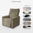 Ver imagem 4 de Poltrona Leone do Pai Reclinável de Descanso Confortável para Sala Veludo