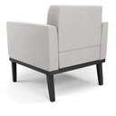 Ver mais imagens de Poltrona Decorativa Karen Pés Fixo em Madeira Preto Veludo Cinza G19 - Gran Belo
