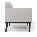 Ver imagem 7 de Poltrona Decorativa Karen Pés Fixo em Madeira Preto Veludo Cinza G19 - Gran Belo