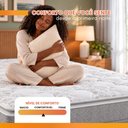Ver imagem 7 de Cama Box Baú Casal Queen Colchão Molas Ensacadas Pillow Top Perfect 158x198x74 Cinza/Branco