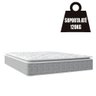 Cama Box Baú Casal Queen Colchão Molas Ensacadas Pillow Top Perfect 158x198x74 Cinza/Branco - 7