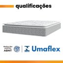 Ver imagem 6 de Cama Box Baú Casal Queen Colchão Molas Ensacadas Pillow Top Perfect 158x198x74 Cinza/Branco