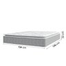 Cama Box Baú Casal Queen Colchão Molas Ensacadas Pillow Top Perfect 158x198x74 Cinza/Branco - 5