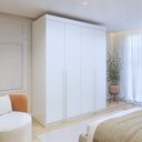 Ver imagem 1 de Guarda-roupa 4 Portas 100% Mdf Versátil