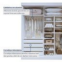 Ver imagem 5 de Guarda-Roupa 4 Portas 100% MDF Versátil