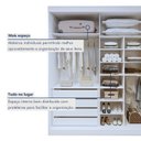 Ver imagem 6 de Guarda-roupa 4 Portas 100% Mdf Versátil